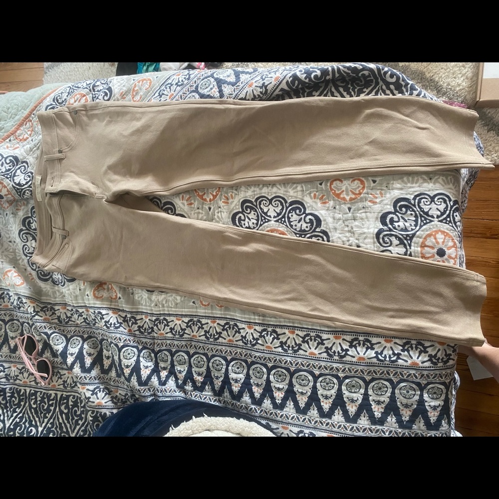 Tan stretch khakis